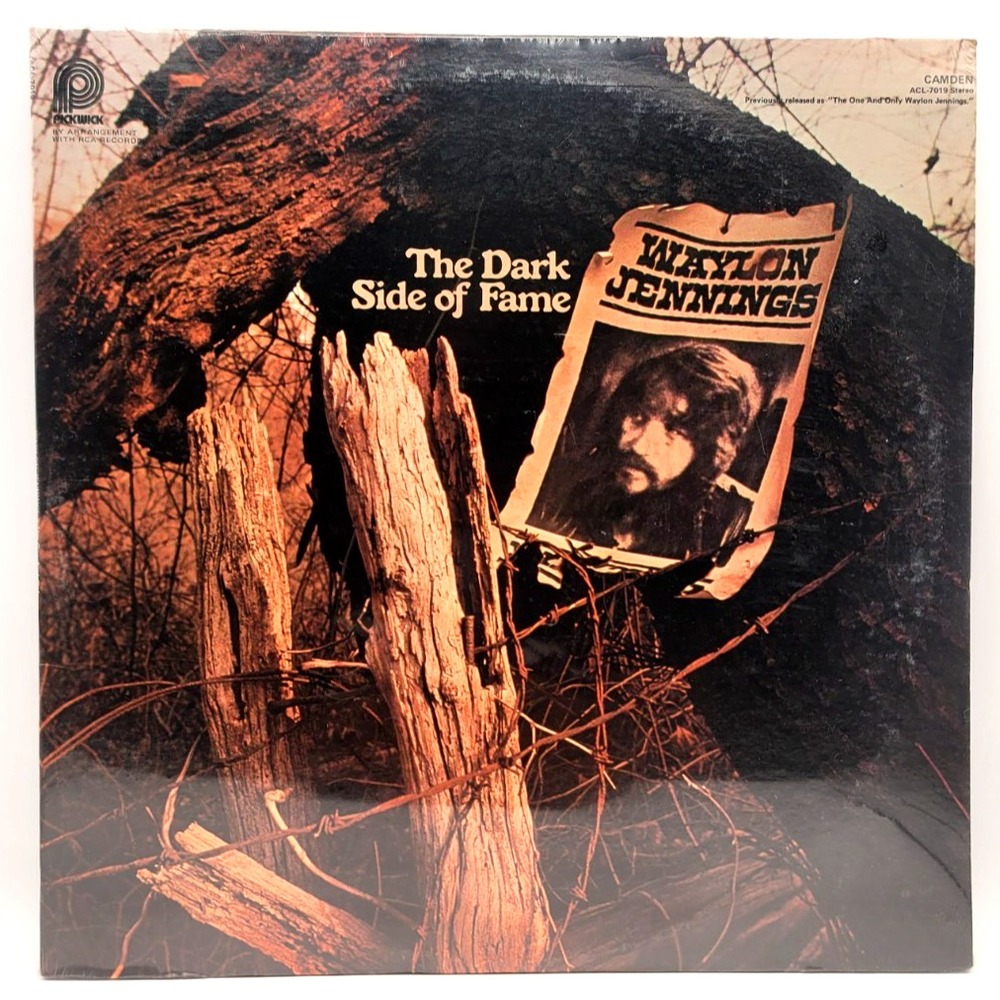 Waylon Jennings - The Dark Side Of Fame - Country Lp Record Factory Sealed